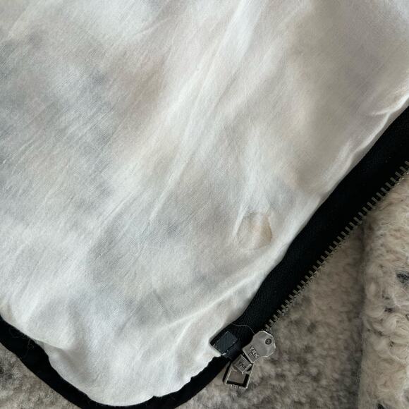 Ulla Johnson Ivory Wool Plaid Amal Jacket Zip Front Pockets Small - Picture 10 of 10